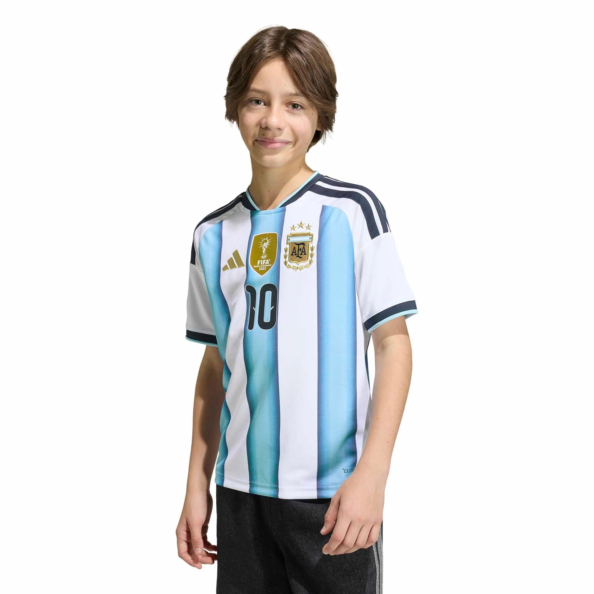 Adidas - 2026 Argentina Youth Stadium Home Messi #10 Soccer Jersey