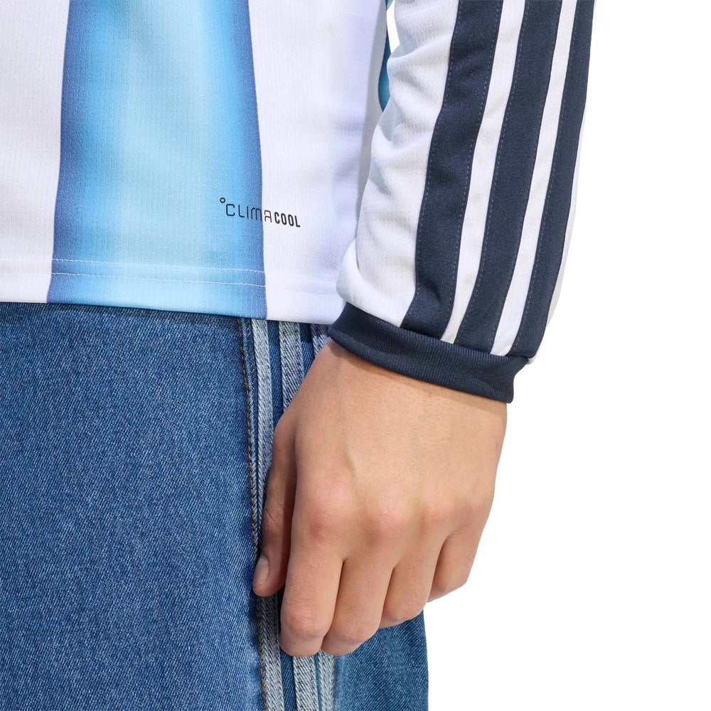 Adidas - 2026 Argentina Men's Stadium Home Long-Sleeve Soccer Jersey