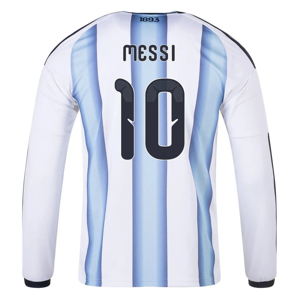 Adidas - 2026 Argentina Men's Stadium Home Long-Sleeve Soccer Jersey