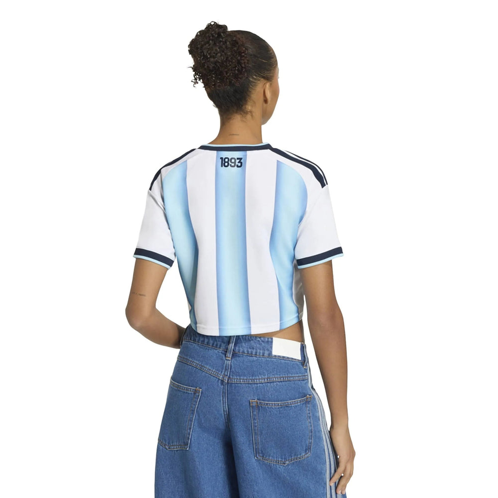 Adidas - 2026 Argentina Women's Stadium Home Cropped Soccer Jersey