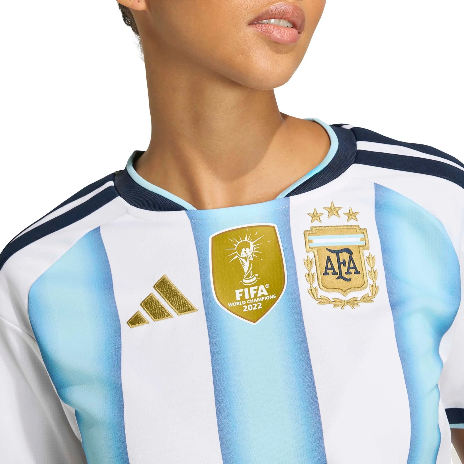 Adidas - 2026 Argentina Women's Stadium Home Cropped Soccer Jersey