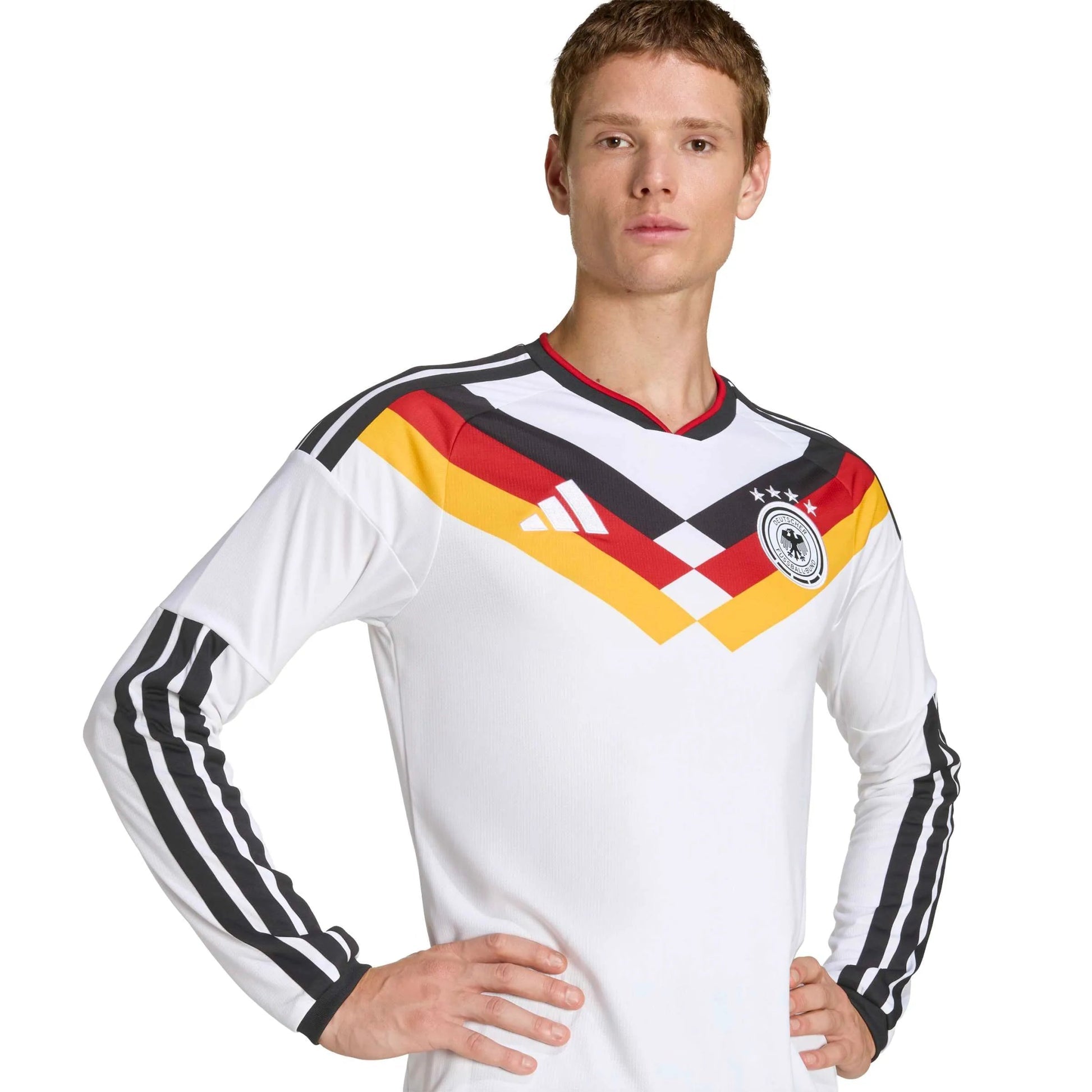 Adidas - 2026 Germany Men's Stadium Home Long-Sleeve Soccer Jersey