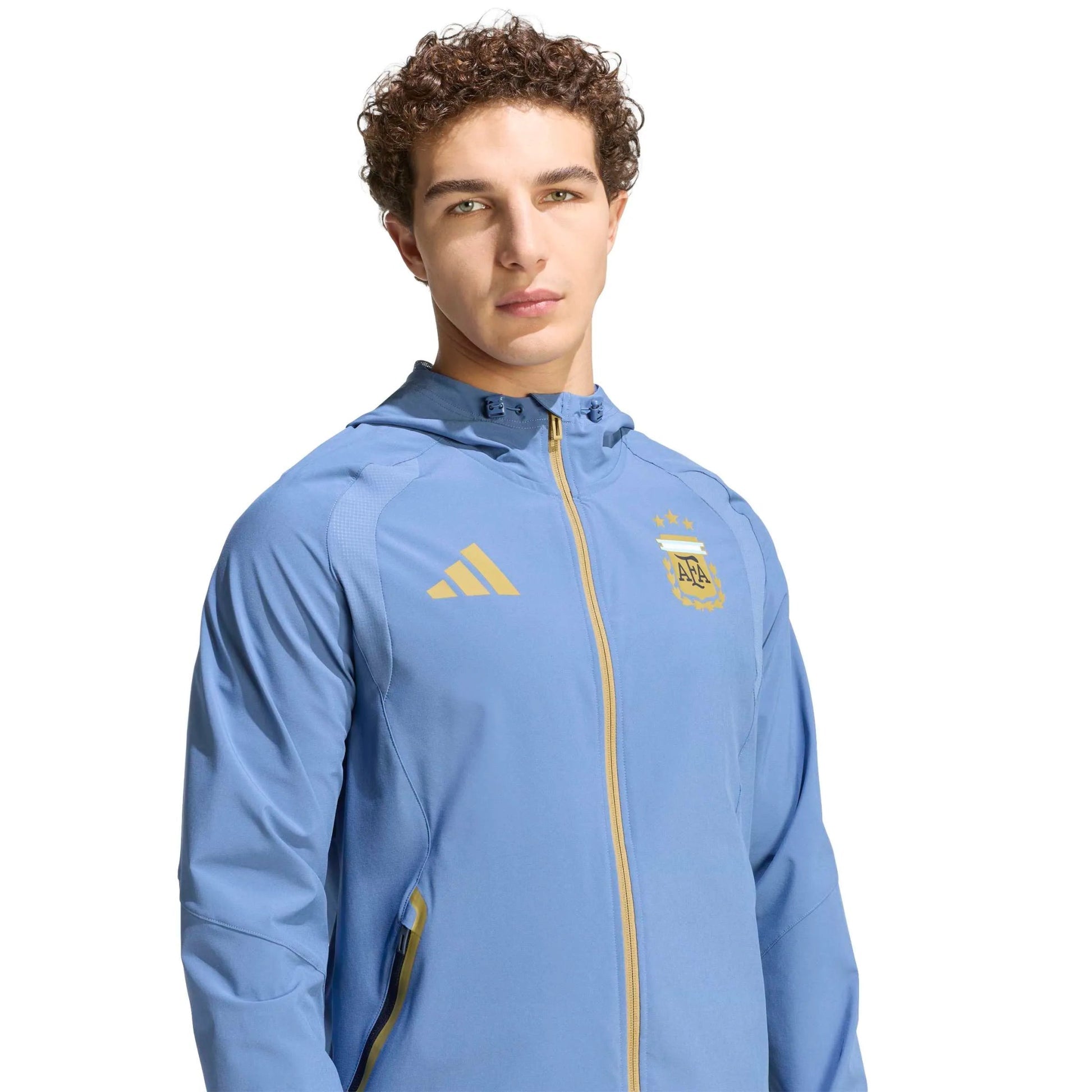 Adidas - 2026 Argentina Men's Tiro Travel Full Zip Windbreaker