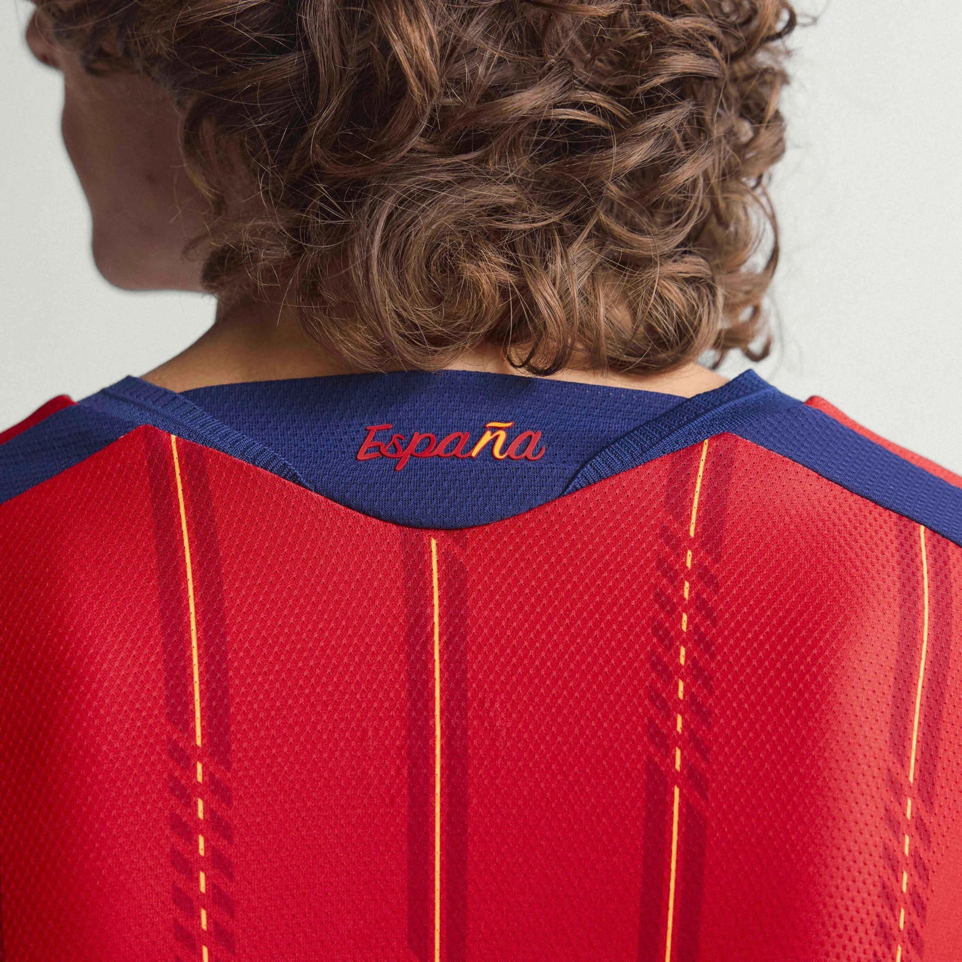 Adidas - 2026 Spain Men's Authentic Home Long-Sleeve Soccer Jersey