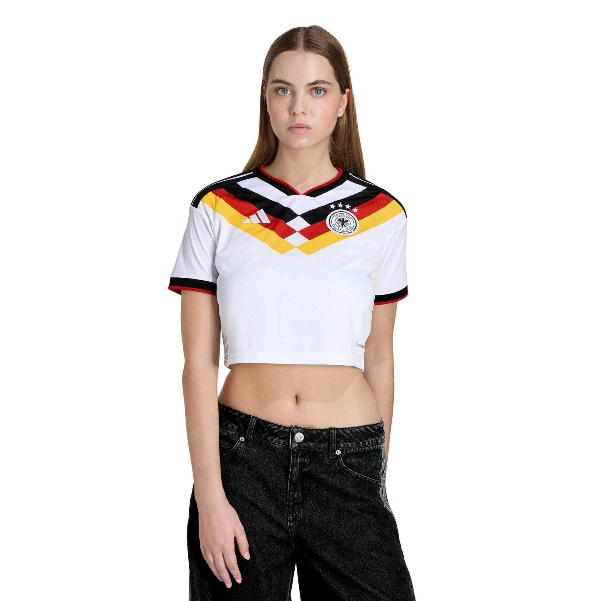 Adidas - 2026 Germany Women's Stadium Home Cropped Soccer Jersey