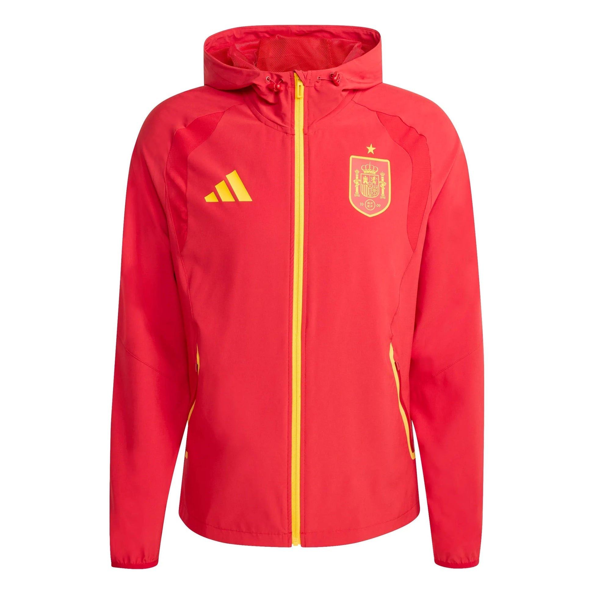 Adidas - 2026 Spain Men's Tiro Travel Full Zip Windbreaker