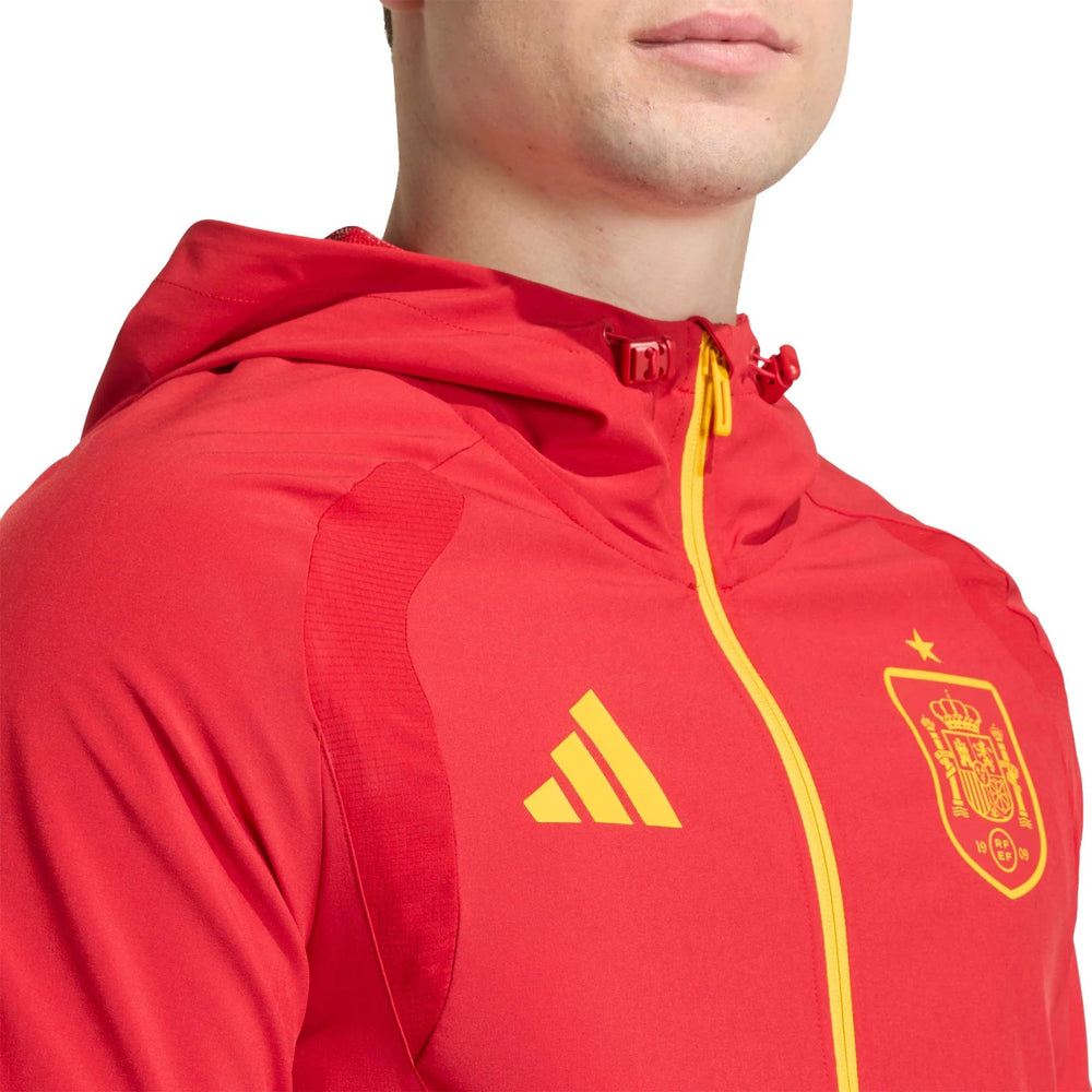 Adidas - 2026 Spain Men's Tiro Travel Full Zip Windbreaker