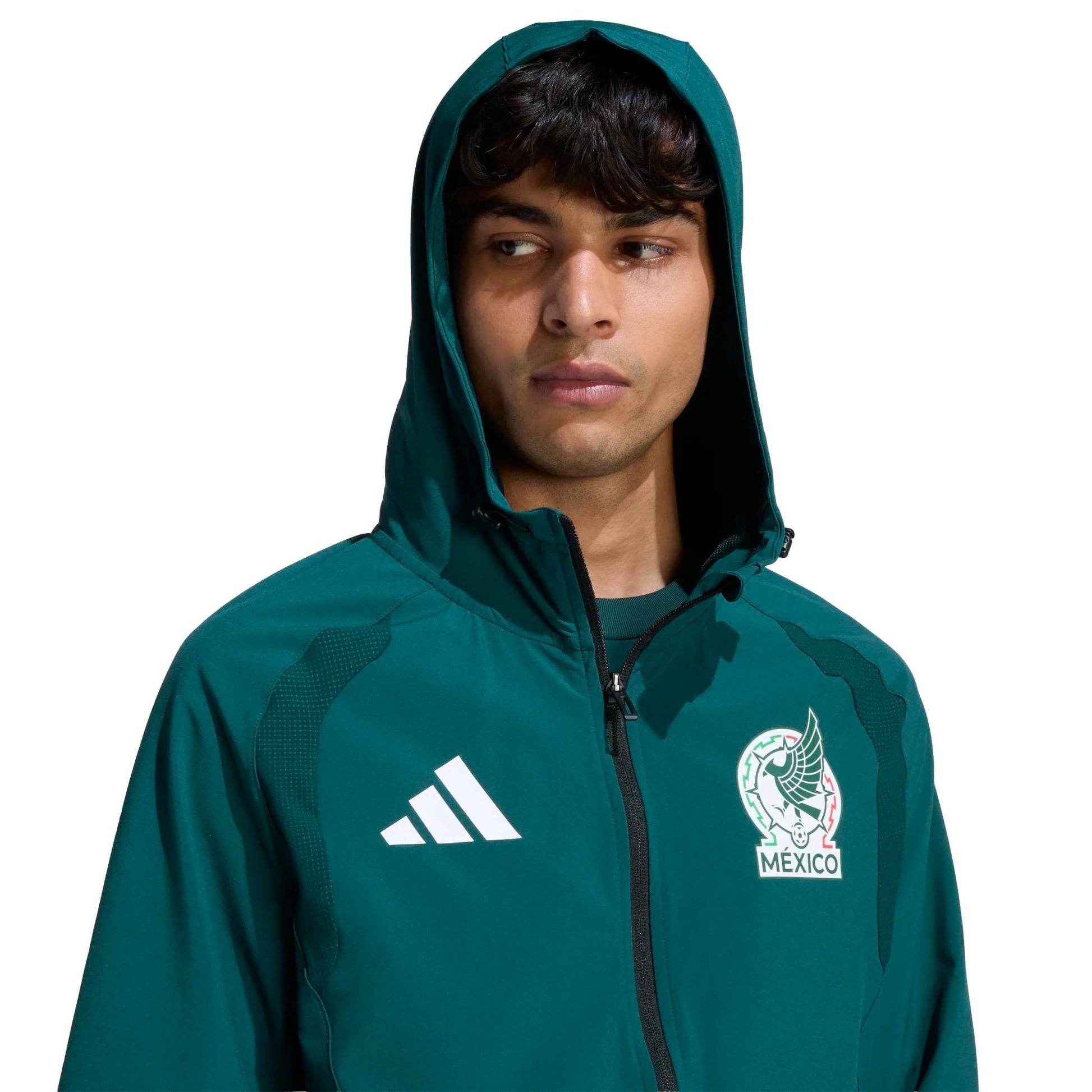 Adidas - 2026 Mexico Men's Tiro Travel Full Zip Windbreaker