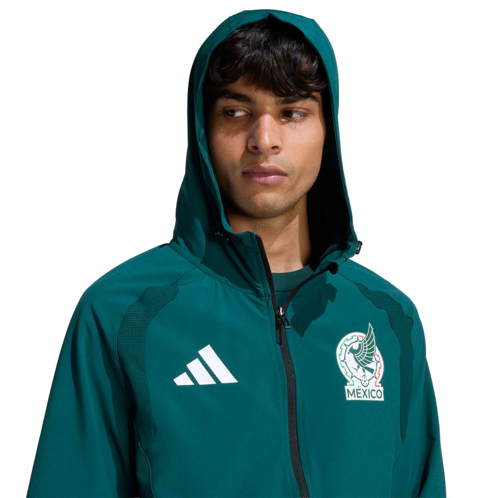 Adidas - 2026 Mexico Men's Tiro Travel Full Zip Windbreaker