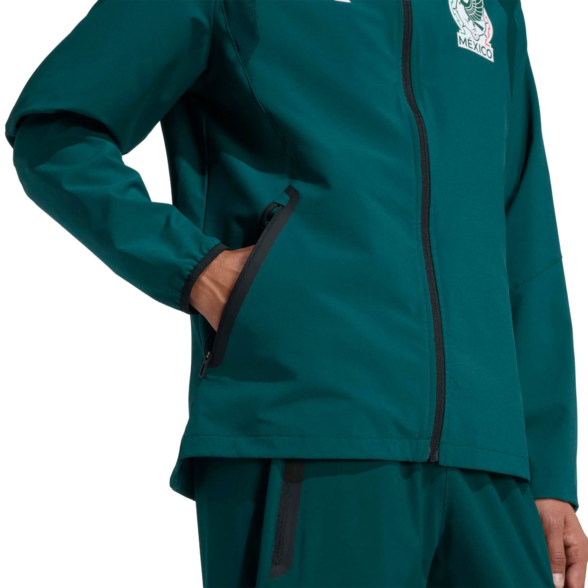 Adidas - 2026 Mexico Men's Tiro Travel Full Zip Windbreaker