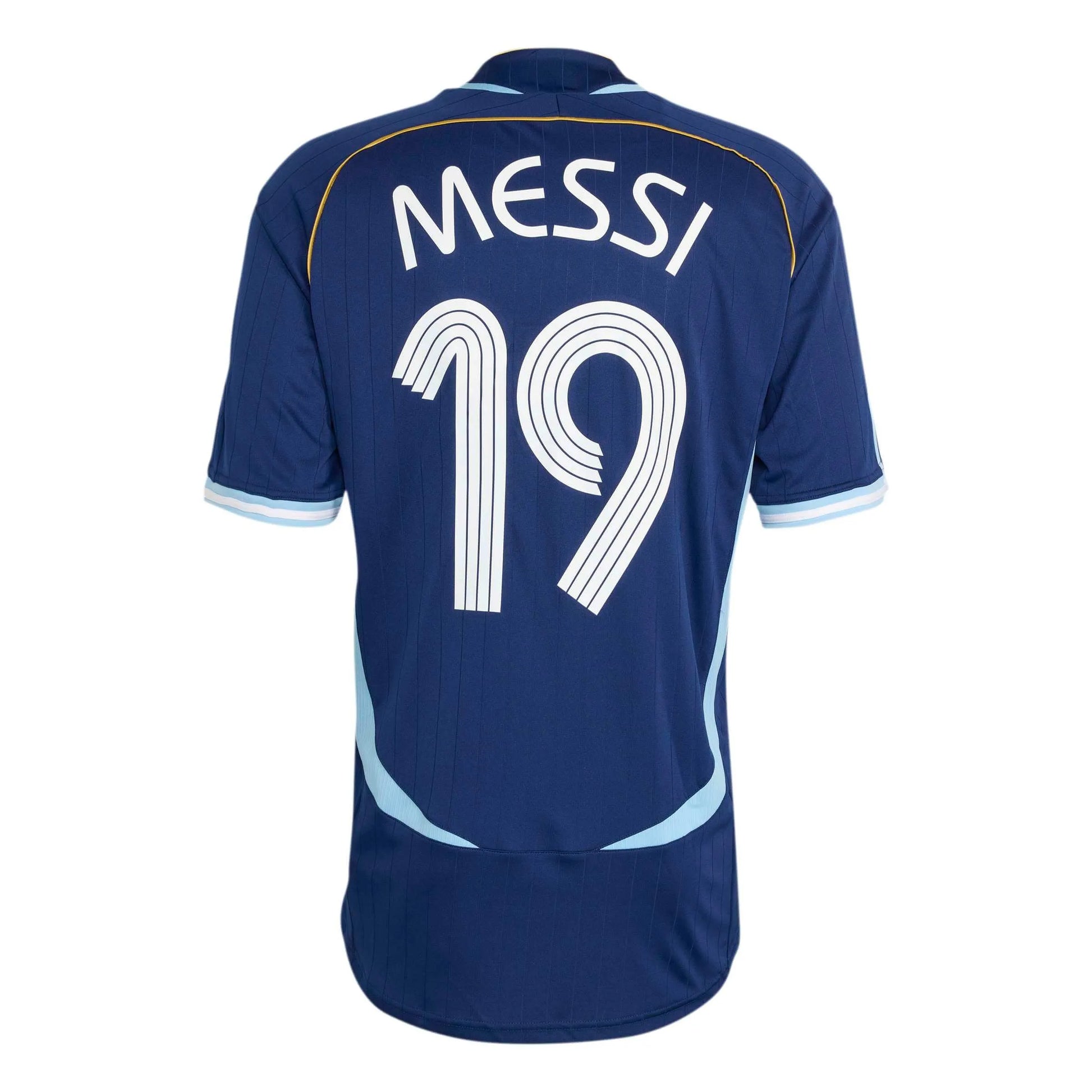 Adidas - 2006 Argentina Men's Retro Stadium Away Messi #19 Soccer Jersey