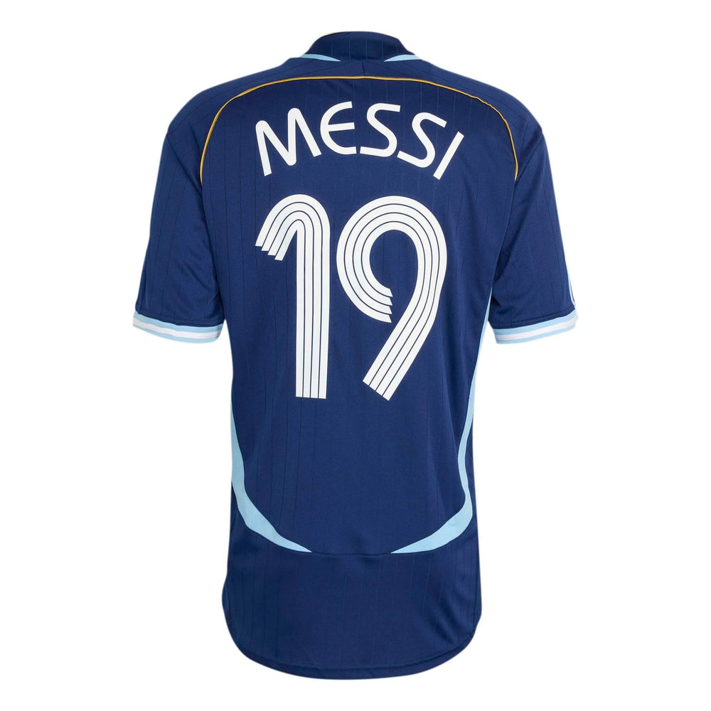 Adidas - 2006 Argentina Men's Retro Stadium Away Messi #19 Soccer Jersey