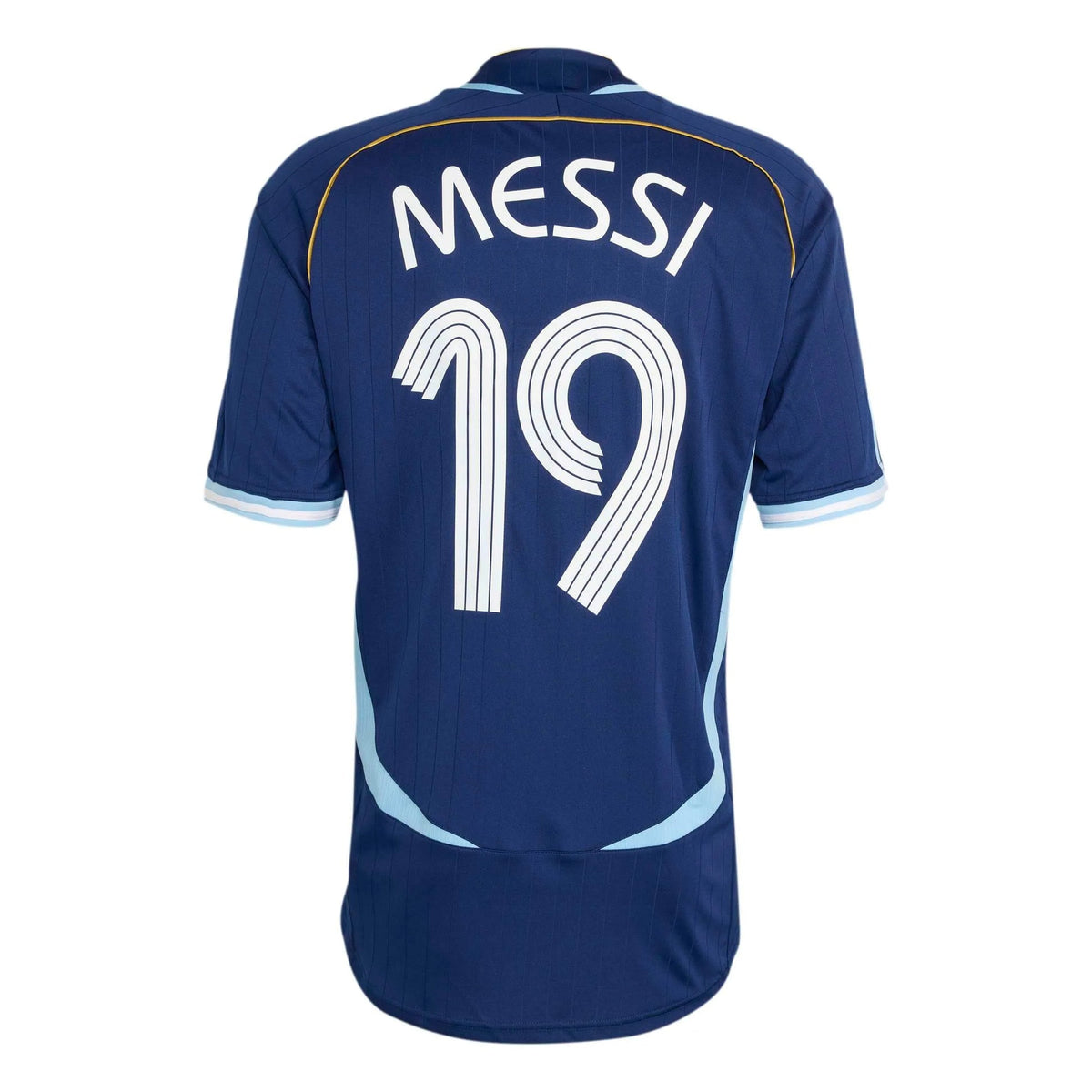 Adidas - 2006 Argentina Men's Retro Stadium Away Messi #19 Soccer Jersey