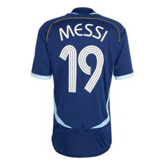 Adidas - 2006 Argentina Men's Retro Stadium Away Messi #19 Soccer Jersey