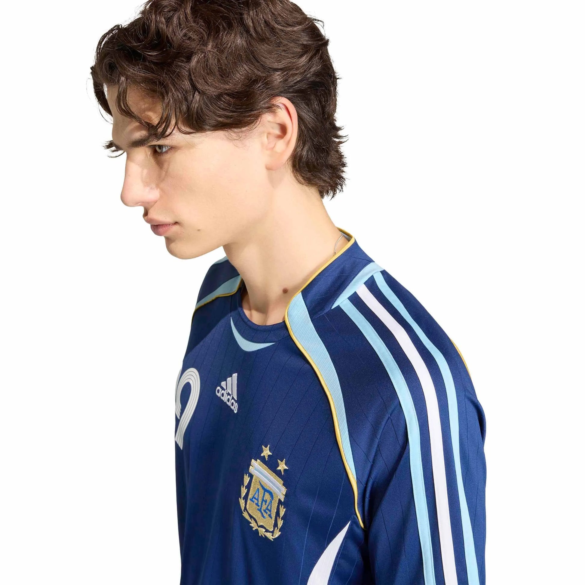Adidas - 2006 Argentina Men's Retro Stadium Away Messi #19 Soccer Jersey