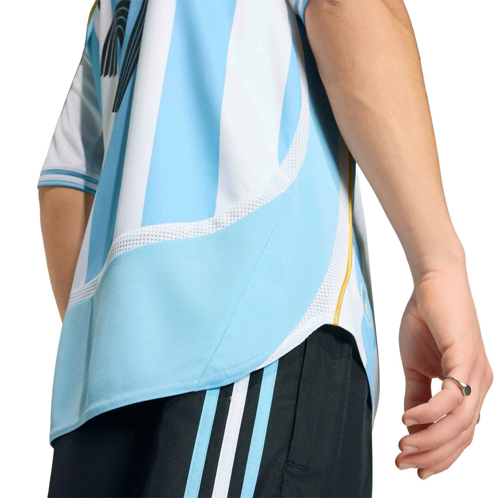 Adidas - 2006 Argentina Men's Retro Stadium Home Messi #19 Soccer Jersey