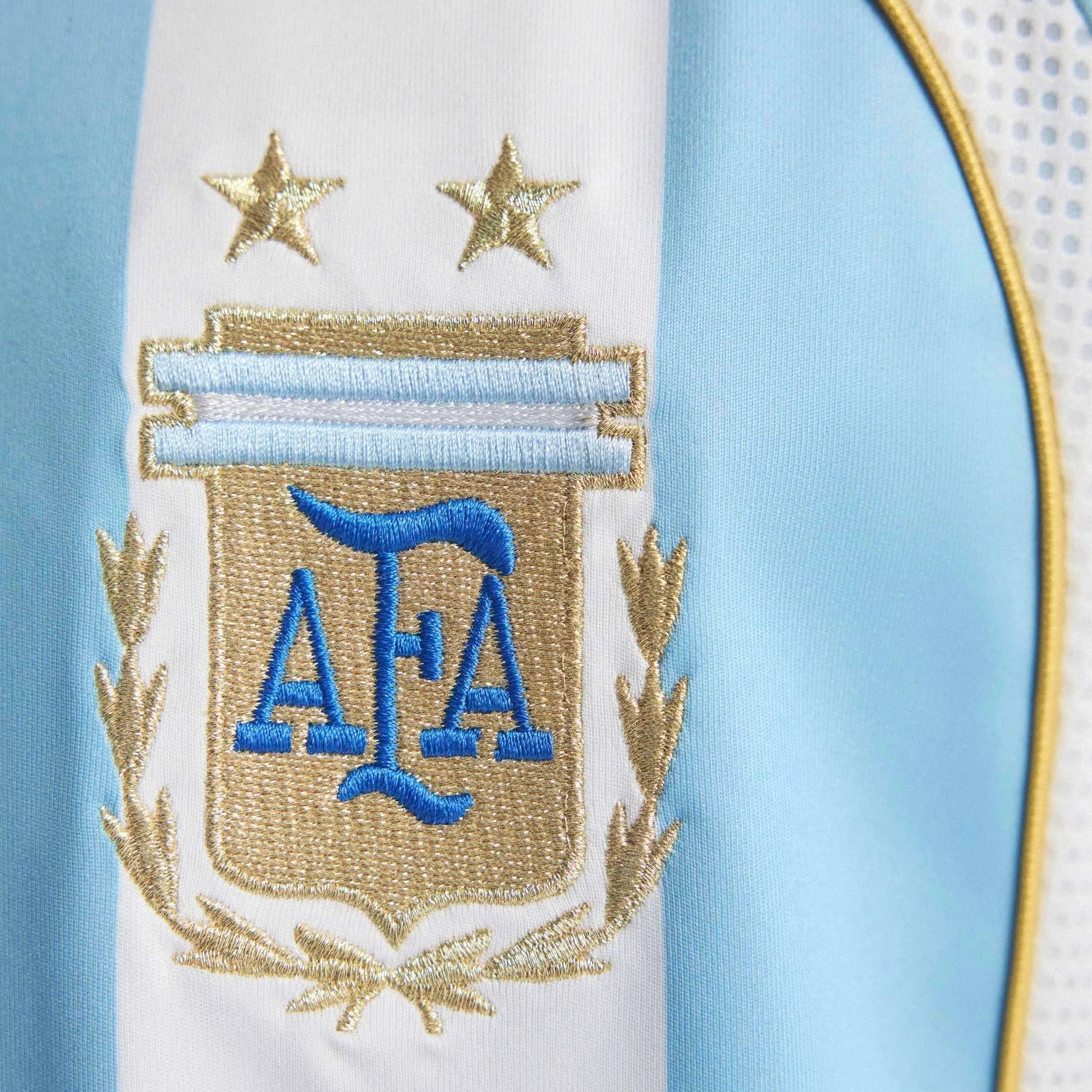 Adidas - 2006 Argentina Men's Retro Stadium Home Messi #19 Soccer Jersey