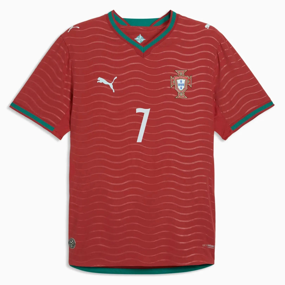 Puma - 2026 Portugal Men's Authentic Home Ronaldo #7 Soccer Jersey