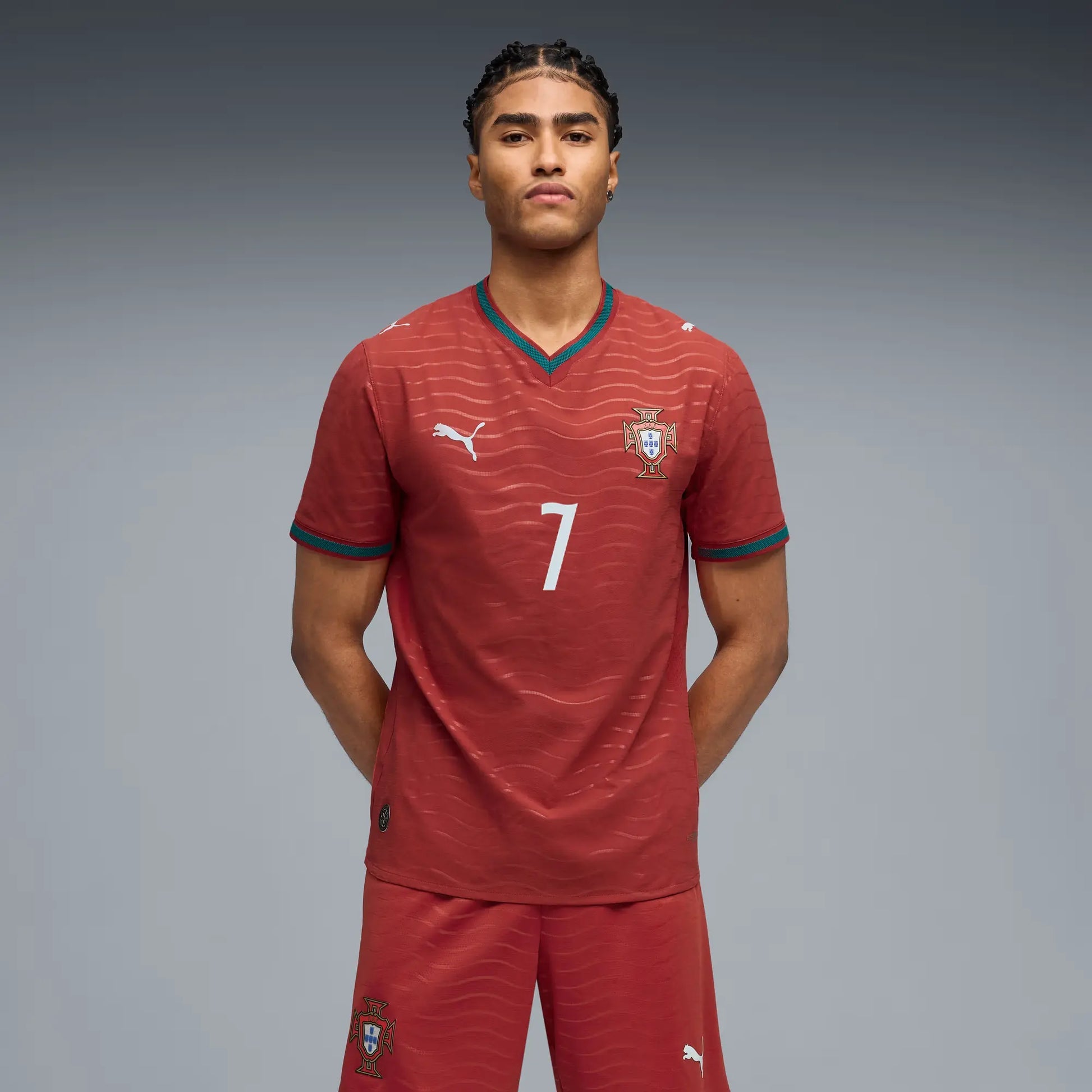 Puma - 2026 Portugal Men's Authentic Home Ronaldo #7 Soccer Jersey