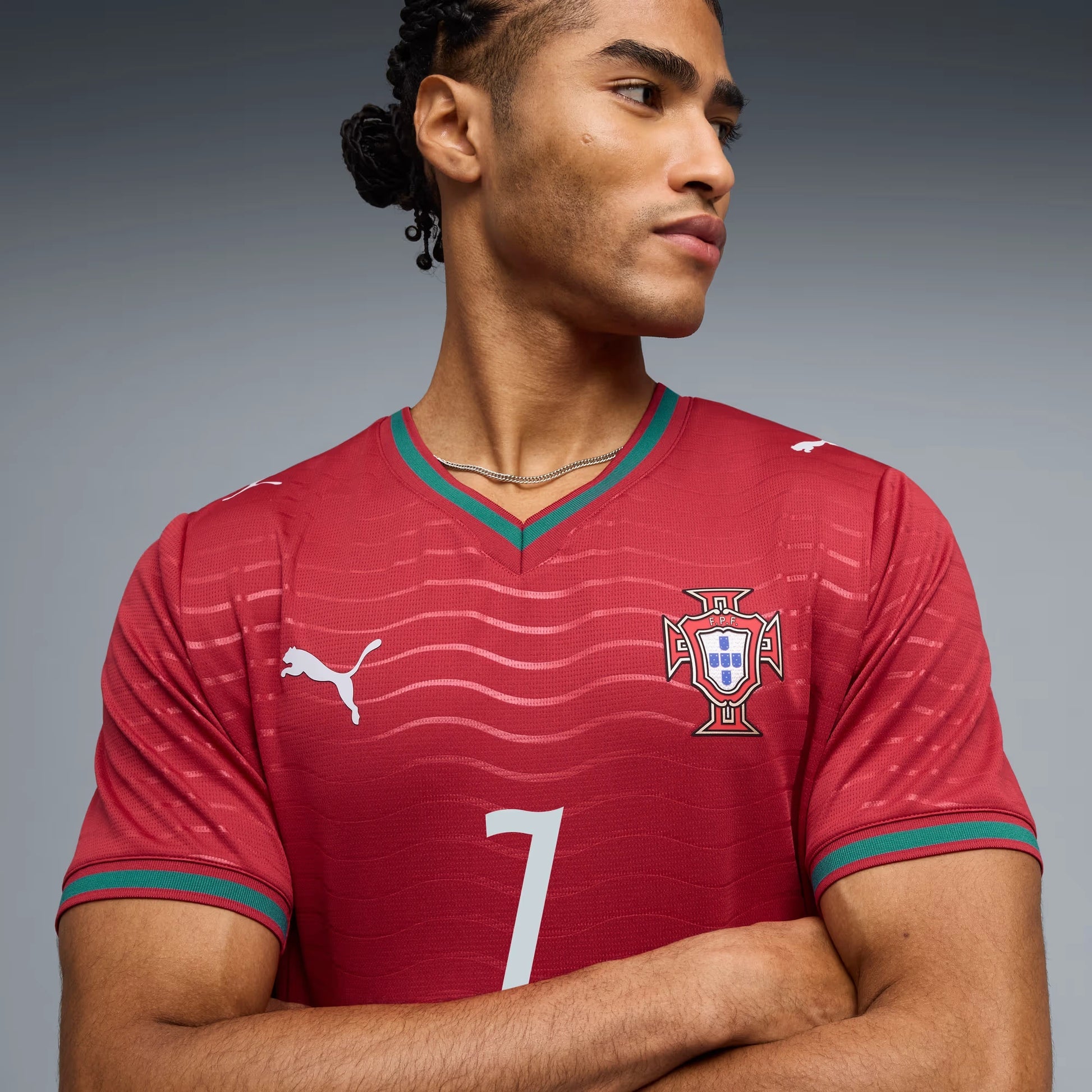 Puma - 2026 Portugal Men's Stadium Home Ronaldo #7 Soccer Jersey