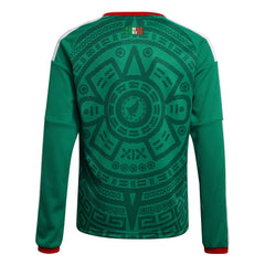 Adidas - 2026 Mexico Youth Stadium Home Long-Sleeve Soccer Jersey
