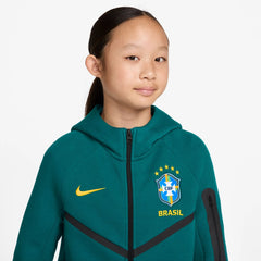 Nike - 2026-27 Brazil Youth Full-Zip Tech Fleece Hoodie