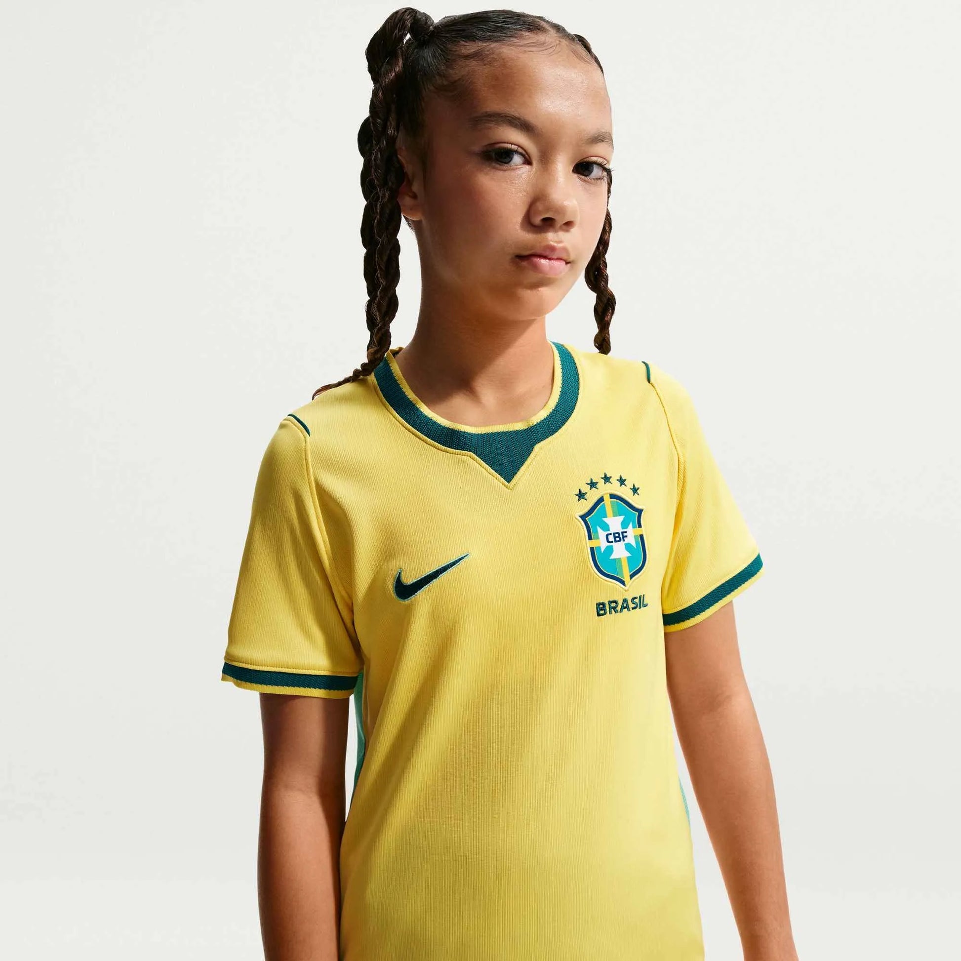 Nike - 2026-27 Brazil Youth Stadium Home Soccer Jersey