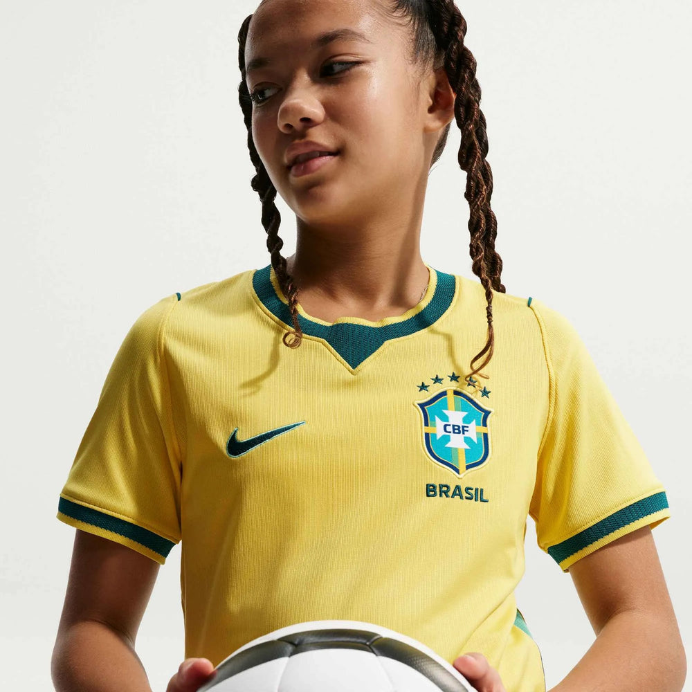 Nike - 2026-27 Brazil Youth Stadium Home Soccer Jersey