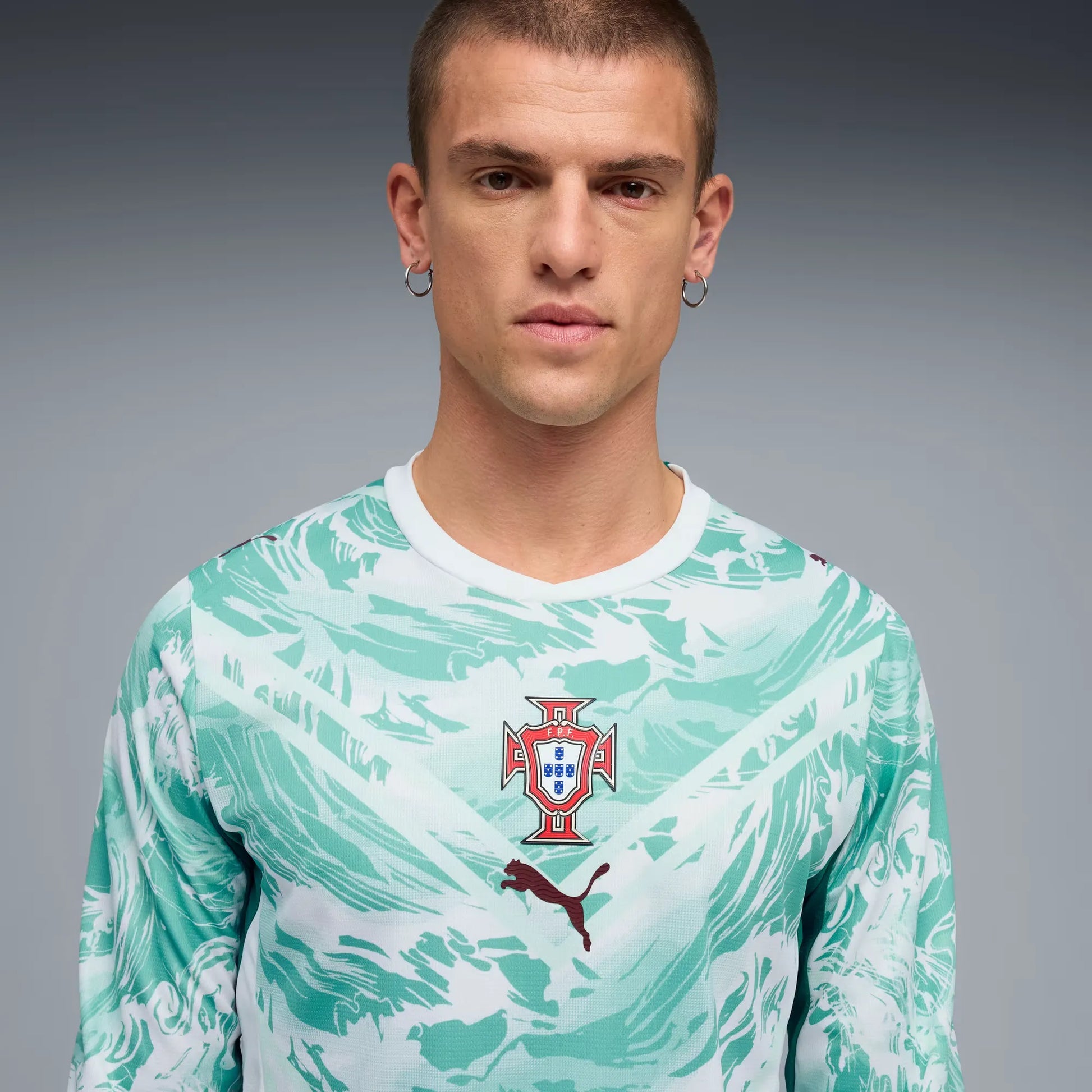 Puma - 2026-27 Portugal Men's Stadium Away Long-Sleeve Soccer Jersey