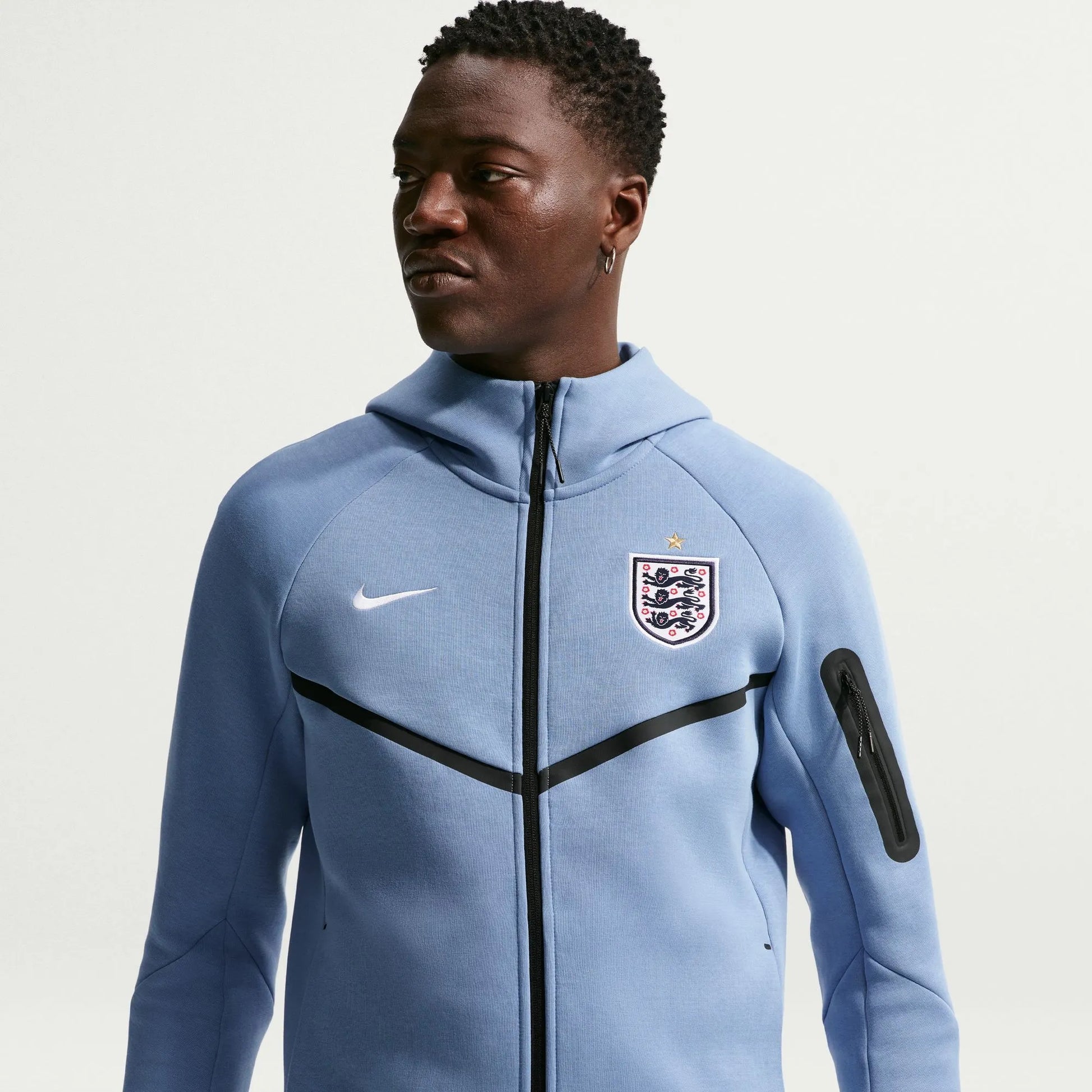 Nike - 2026-27 England Men's Full-Zip Tech Fleece Hoodie
