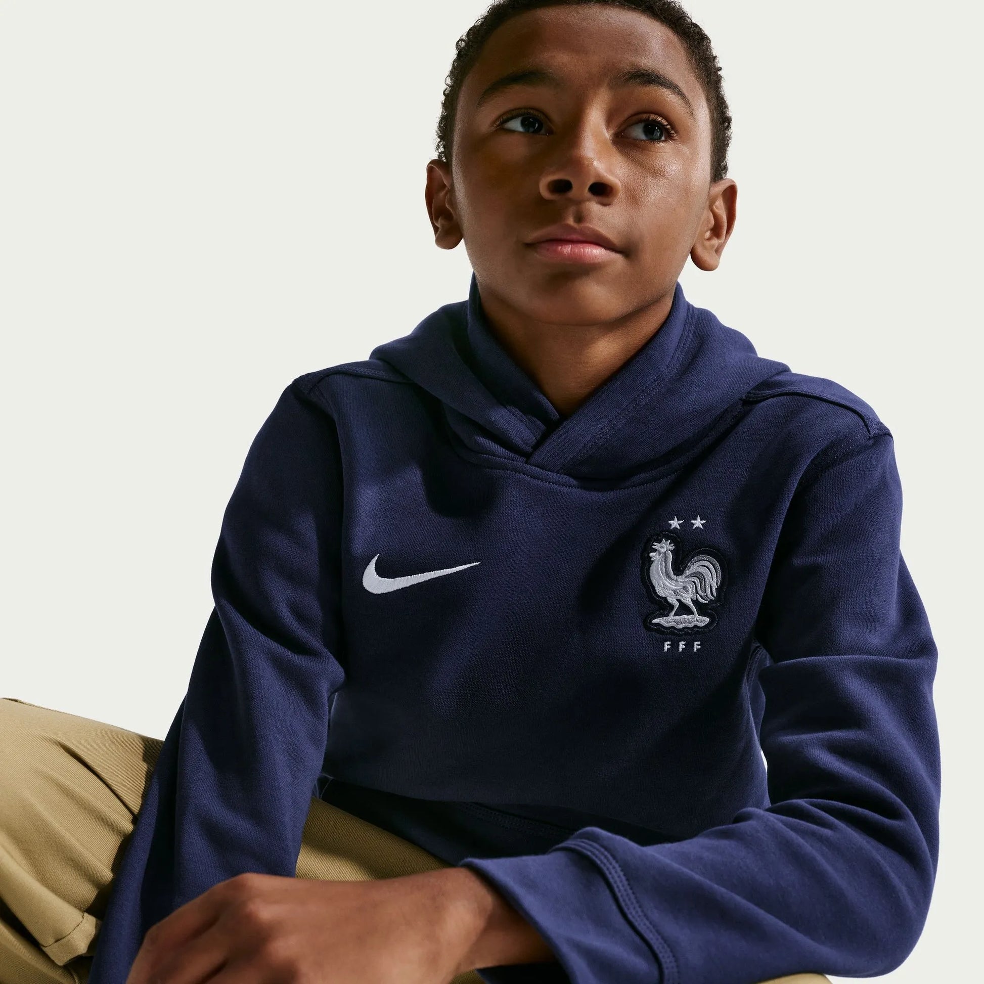 Nike - 2026-27 France Youth Club Pullover Hoodie