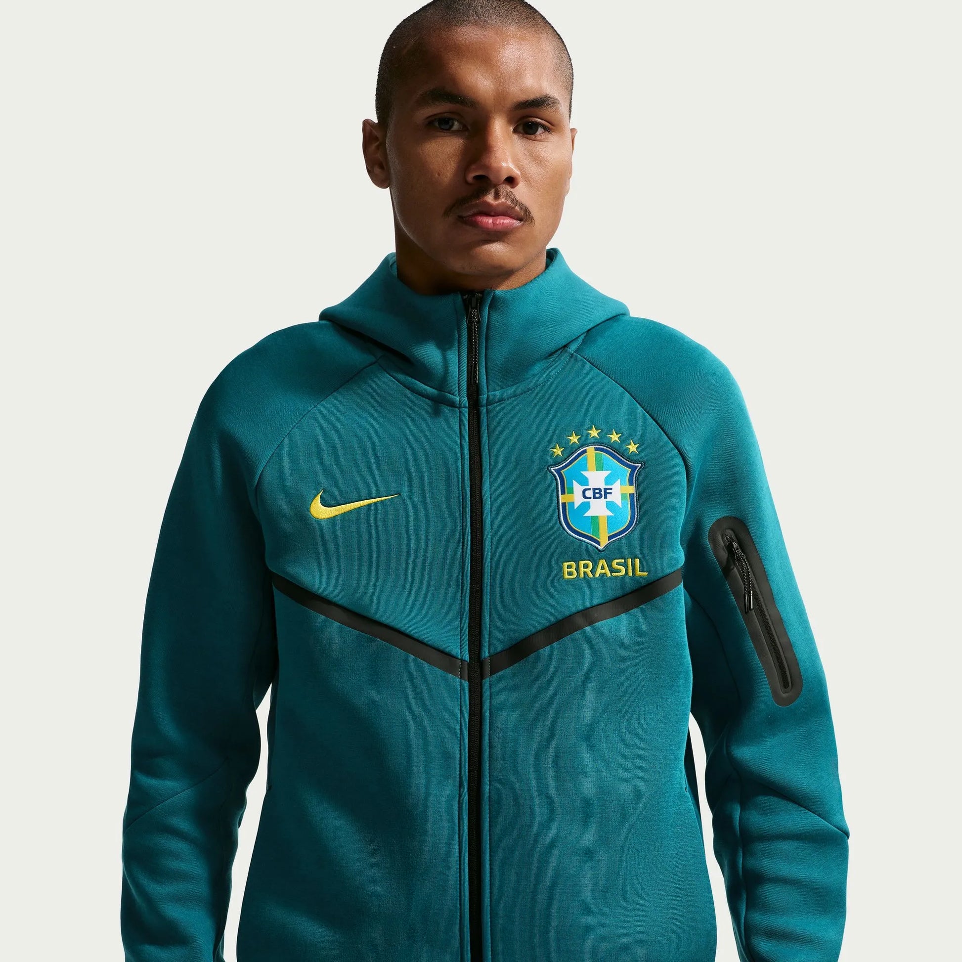 Nike - 2026-27 Brazil Men's Full-Zip Tech Fleece Hoodie