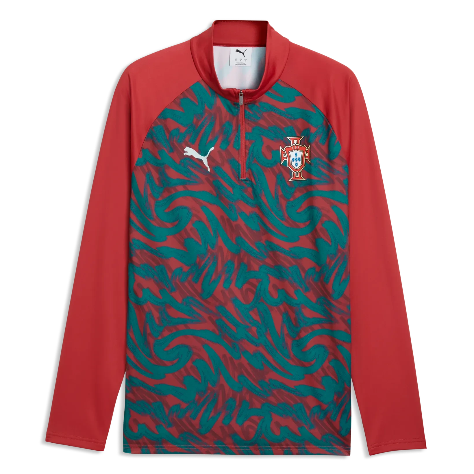 Puma - 2026-27 Portugal Men's 1/4 Zip Pre-Match Top
