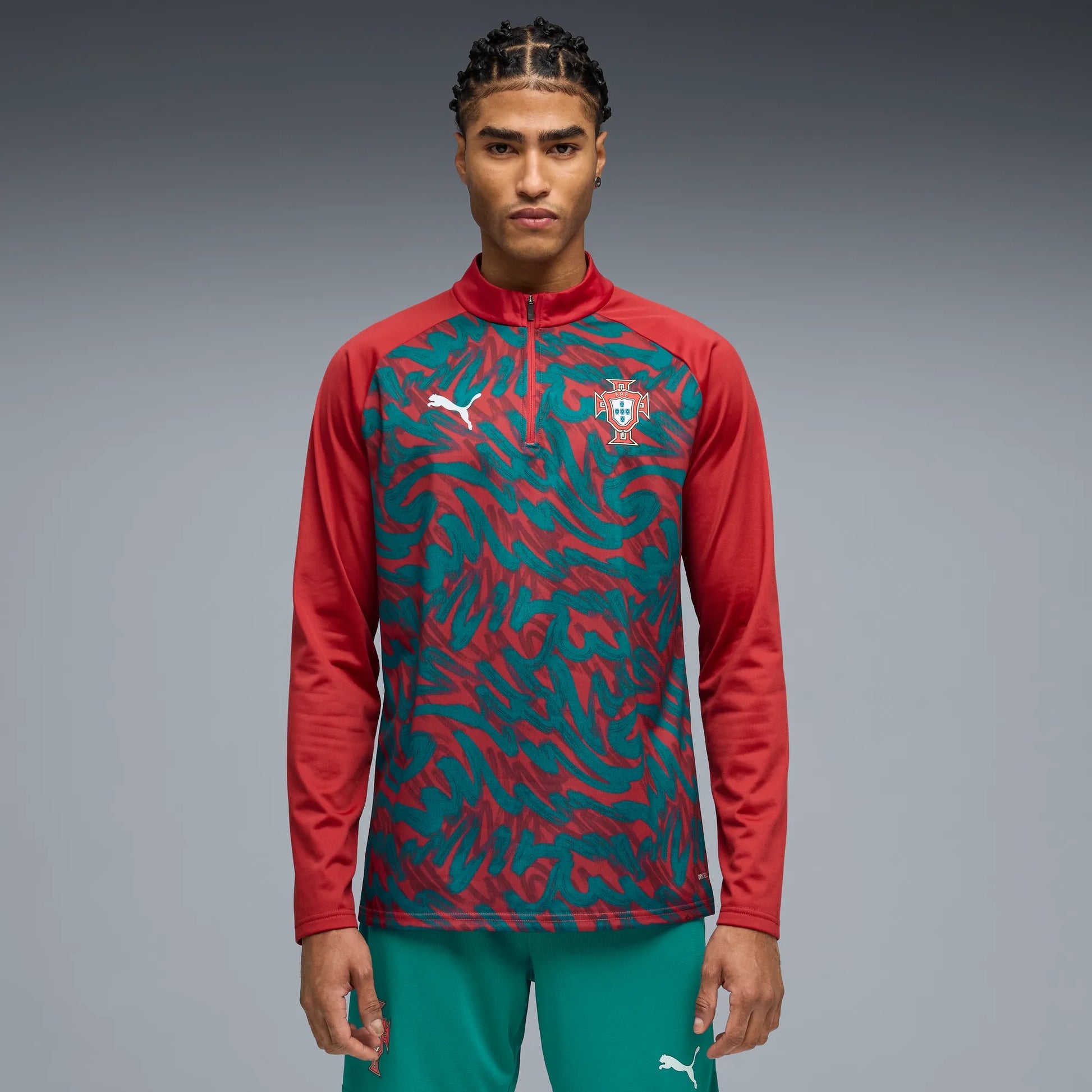 Puma - 2026-27 Portugal Men's 1/4 Zip Pre-Match Top