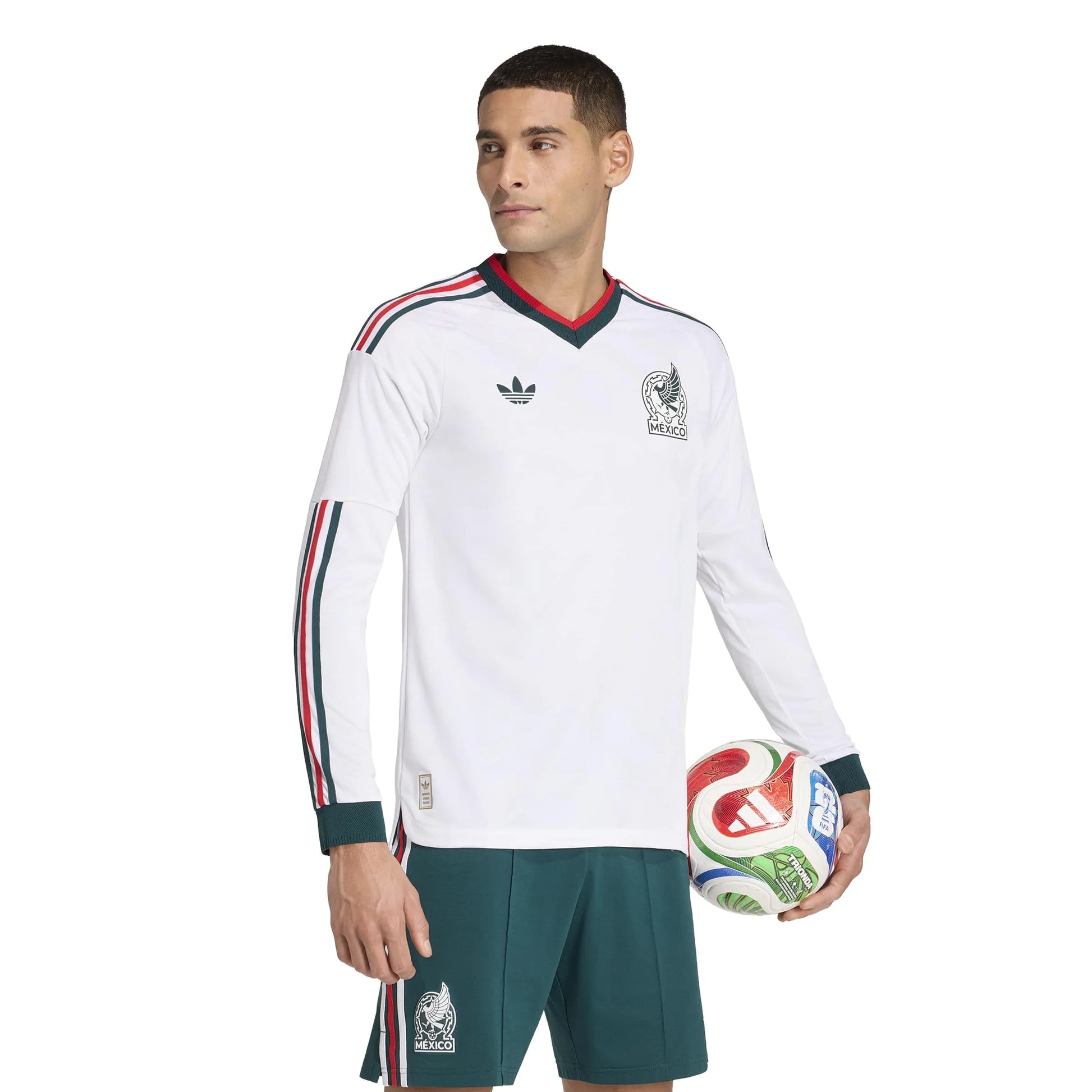 Adidas - 2026 Mexico Men's Authentic Away Long-Sleeve Soccer Jersey