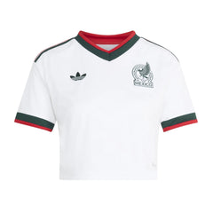 Adidas - 2026 Mexico Women's Stadium Away Cropped Soccer Jersey