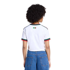 Adidas - 2026 Mexico Women's Stadium Away Cropped Soccer Jersey