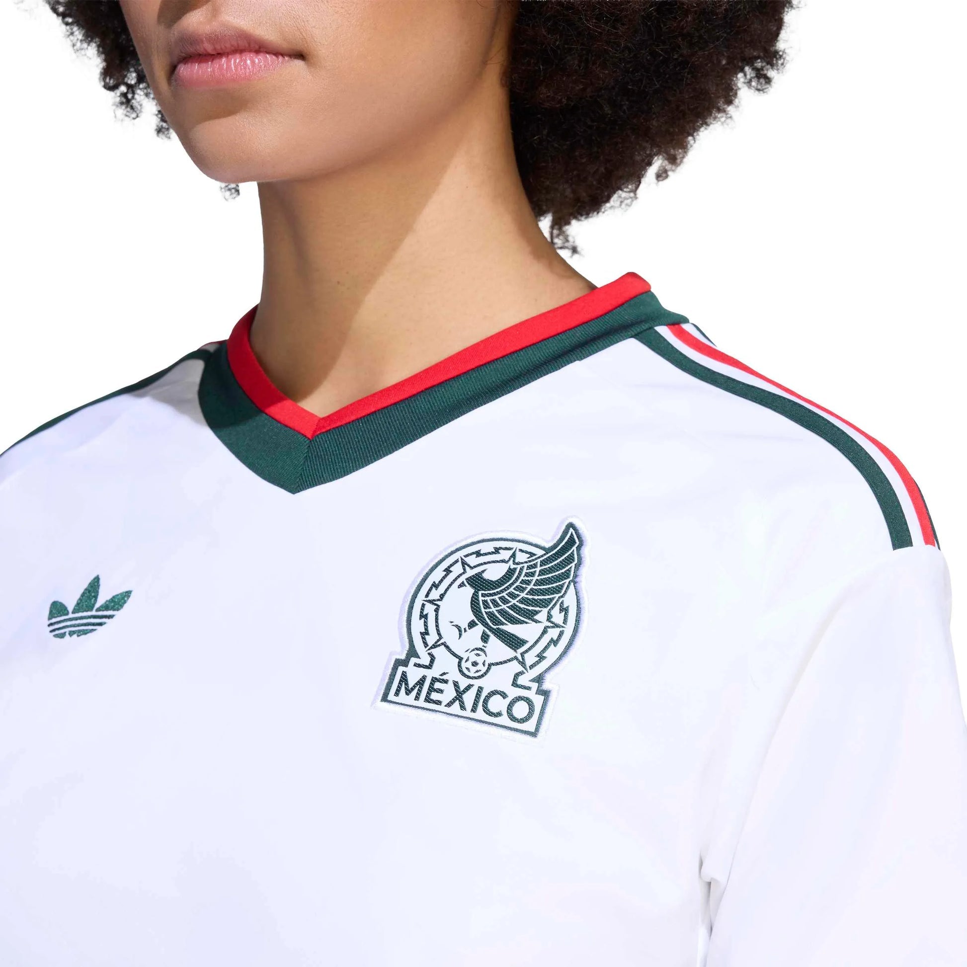 Adidas - 2026 Mexico Women's Stadium Away Cropped Soccer Jersey
